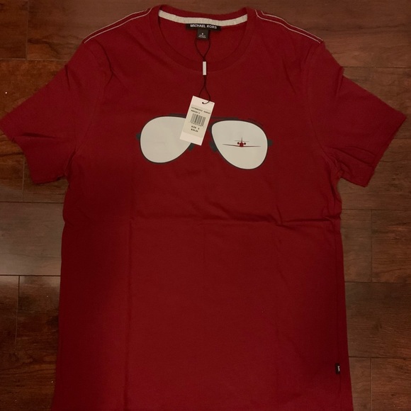 michael kors red t shirt